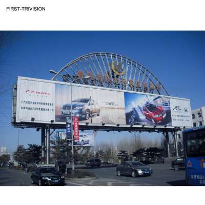 Customized Street Advertising Signage  Unipole Advertisement Billboard Structure