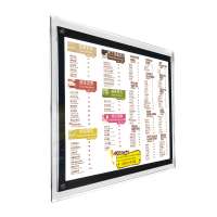 single side backlit led light box acrylic crystal