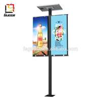 Solar street advertising led lamppost light box