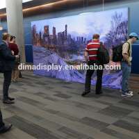 NEW fabric frameless advertising display LED textile backlit light box signs