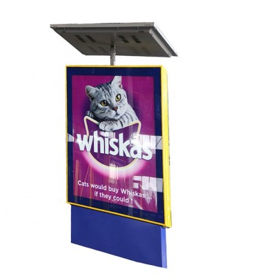 OEM SGS Solar Panel Two Side Outdoor Advertising Muppi Size Sight Box