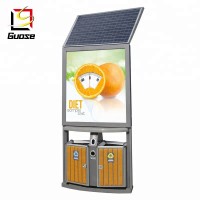 Outdoor trash can light box advertising LED display